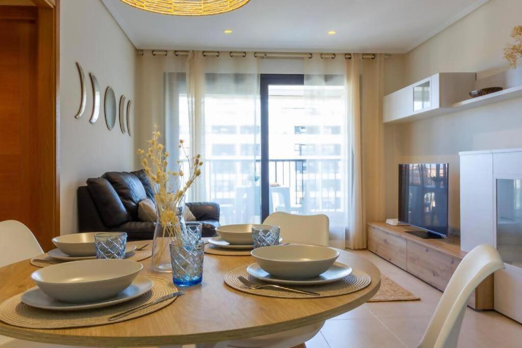 Alboraya Apartamento Con Vista Al Mar Y Piscina 瓦伦西亚 外观 照片