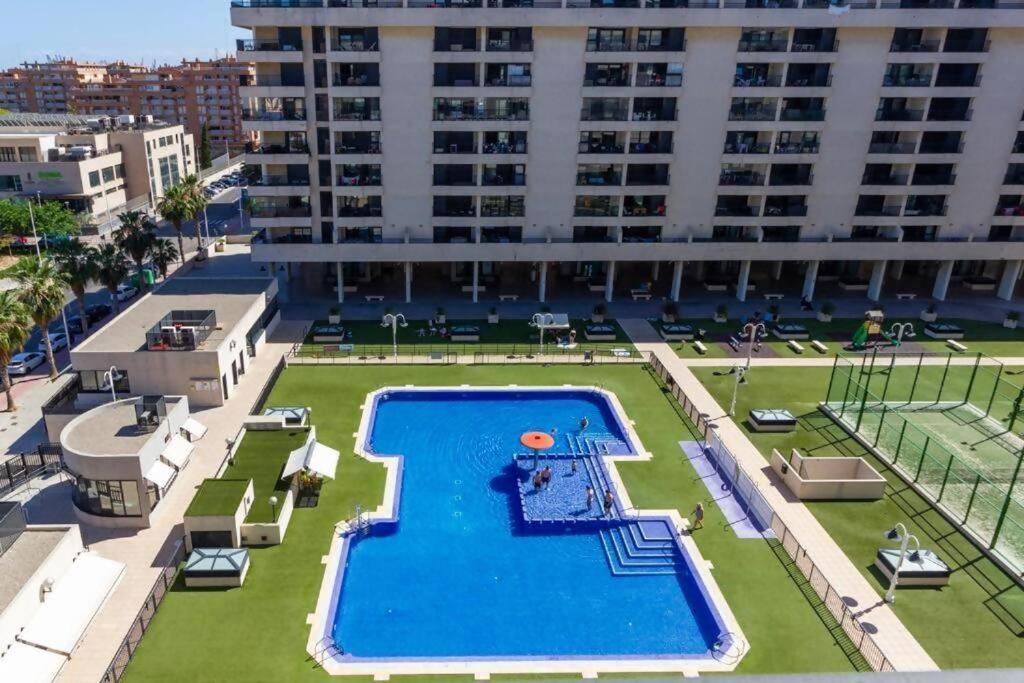 Alboraya Apartamento Con Vista Al Mar Y Piscina 瓦伦西亚 外观 照片